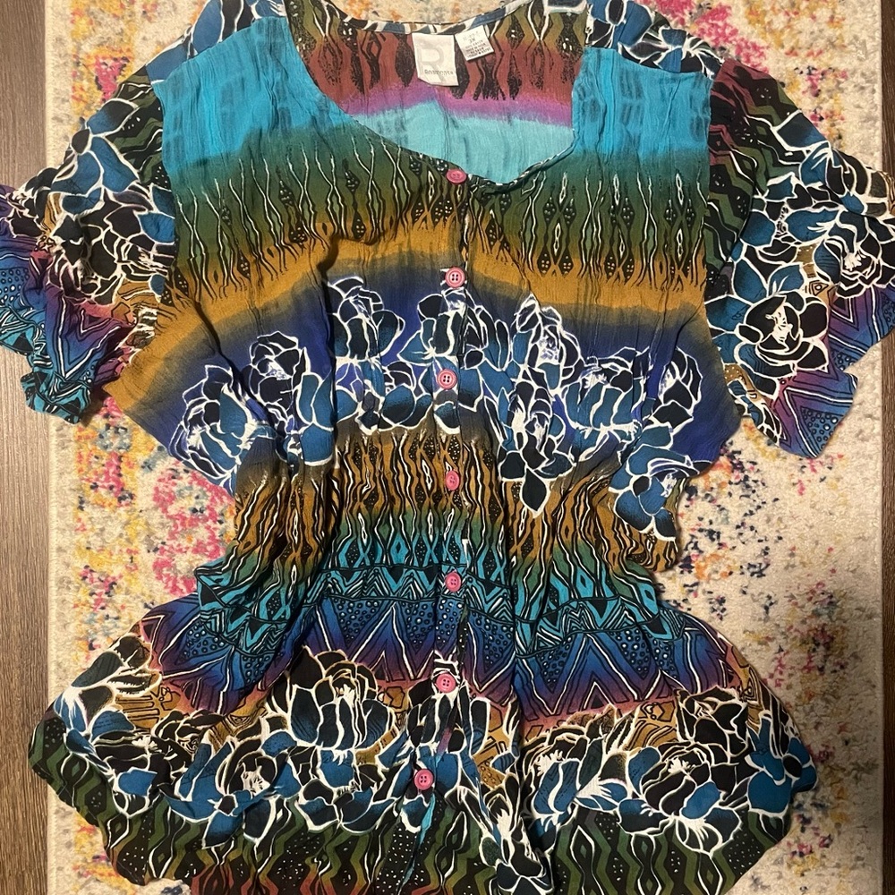 MONSE Short Sleeve Blouse or Swim Cover